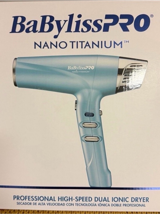 BaByliss Other - NEW BaBylissPRO Nano
Titanium Hair Dryer - Blue